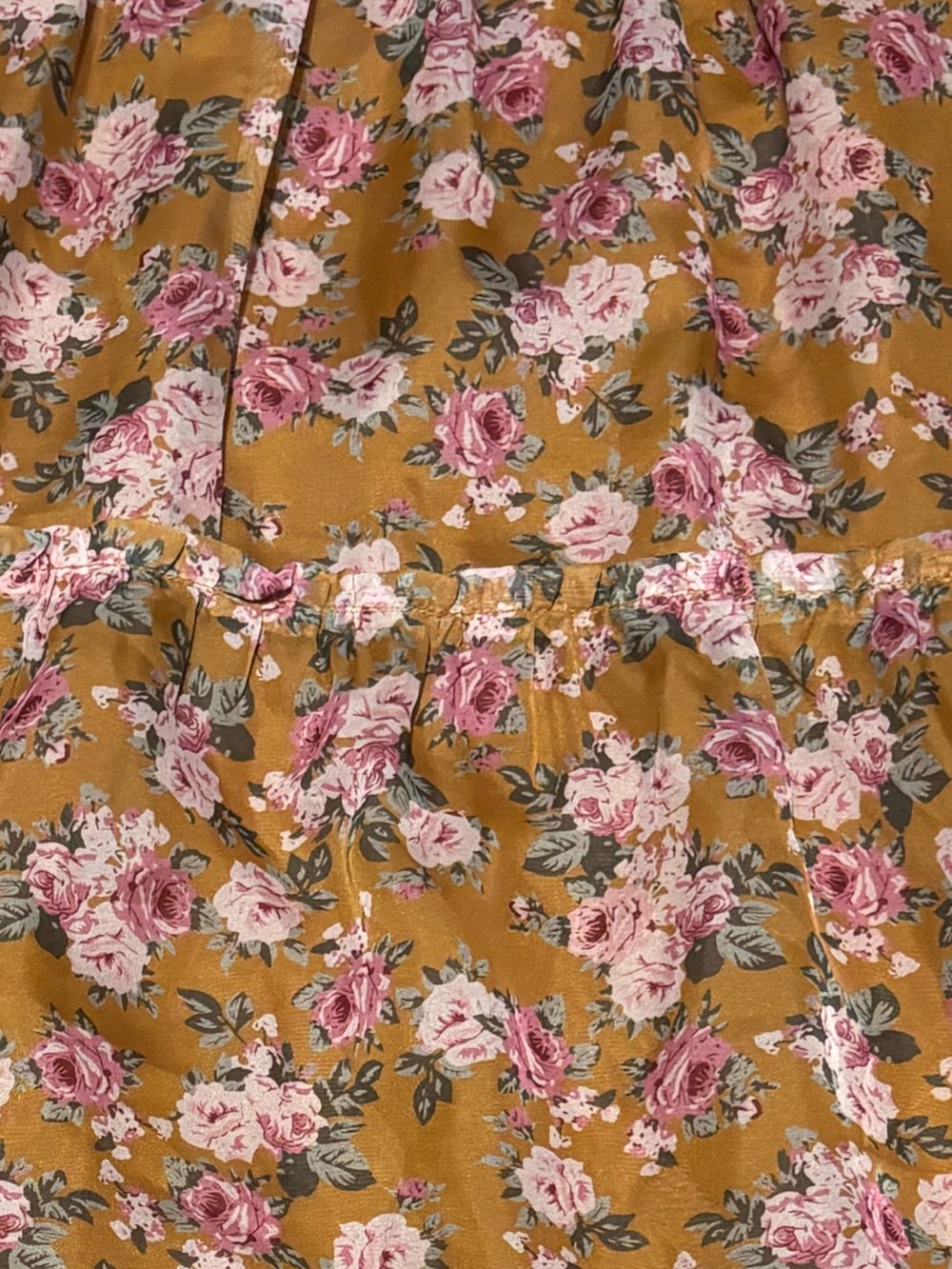 STORIA Floral Tiered Midi Dress | Size Medium | Cottagecore Boho Romantic | Line - Picture 14 of 16